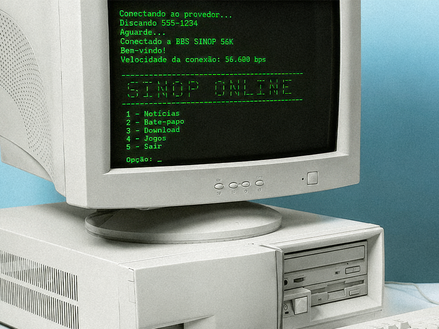 SINOP ONLINE: quando a internet chegava discada